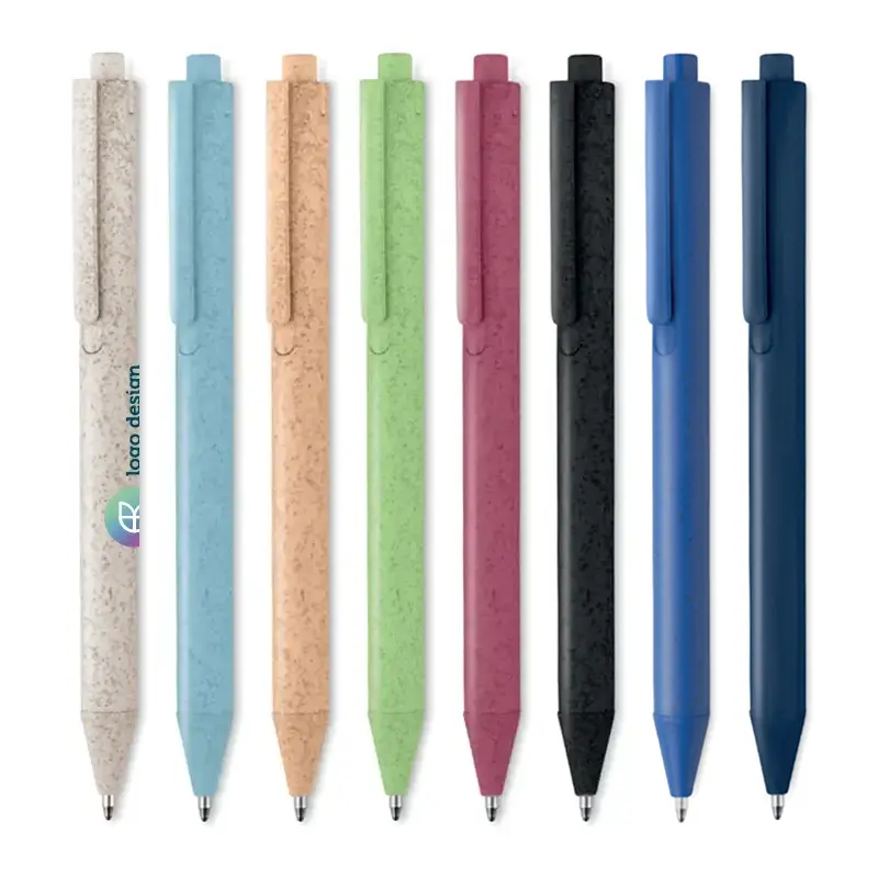 Stylo durable en paille de blé personnalisé