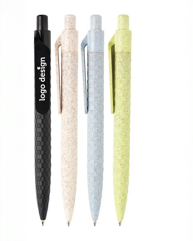 Stylos en paille de blé personnalisés