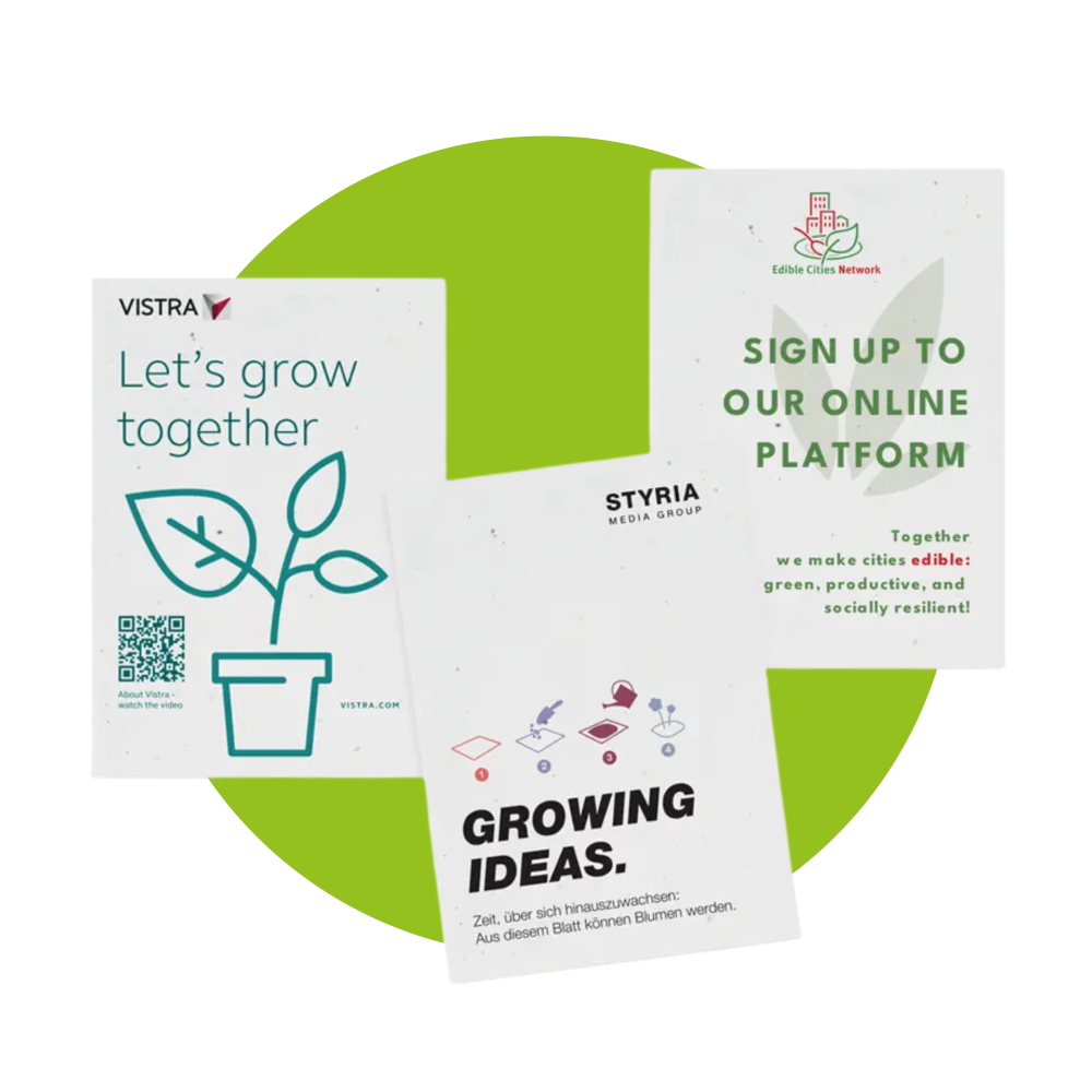 Personnalisation de papier ensemencé