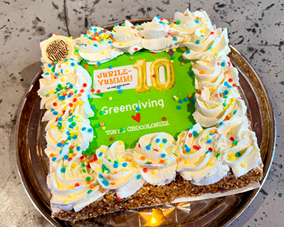 10 ans de collaboration entre Greengiving et Tony's Chocolonely