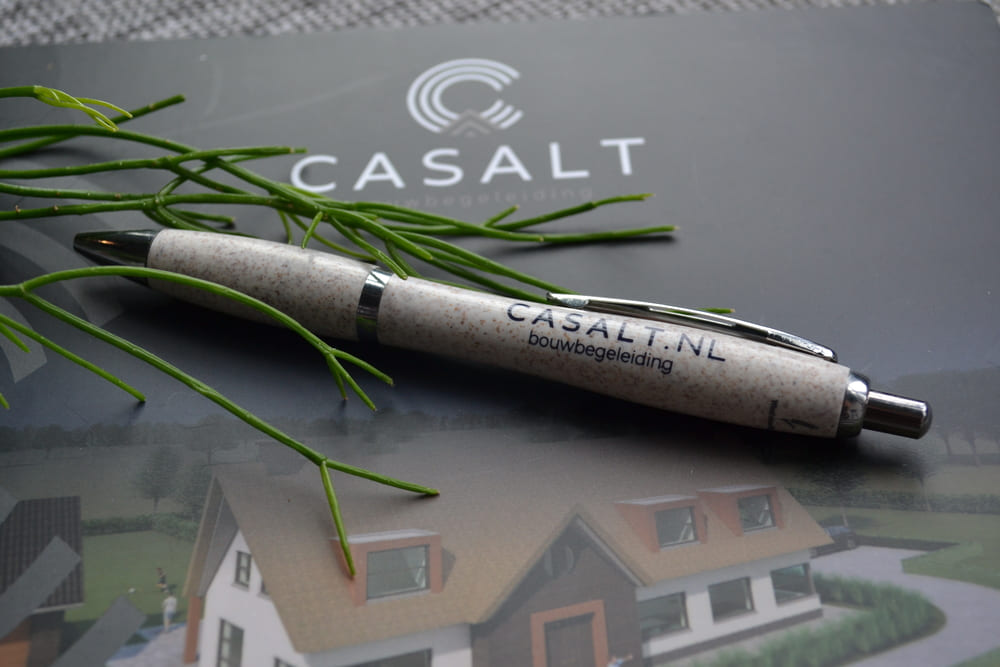 exemple de stylo imprimé pour la promotion d'une marque