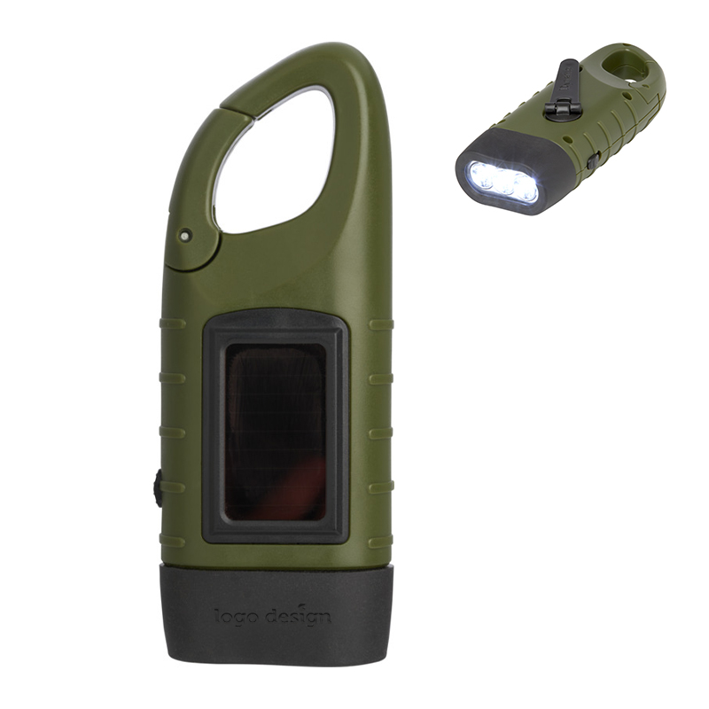 Lampe de poche avec dynamo solaire