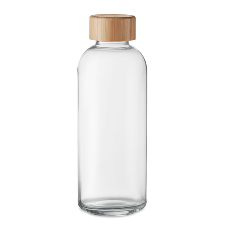 Bouteille à boire avec bouchon en bambou - image 2