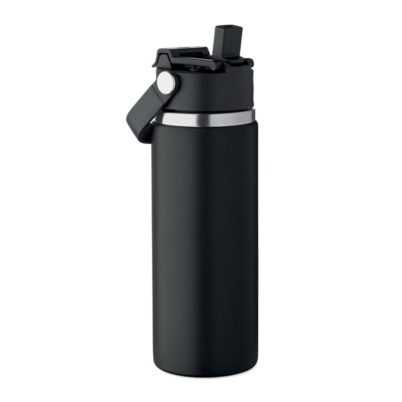 Bouteille double paroi avec paille - image 11