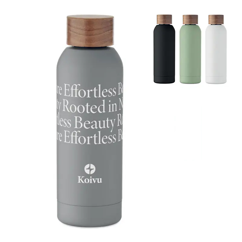 Bouteille en inox recyclé simple paroi