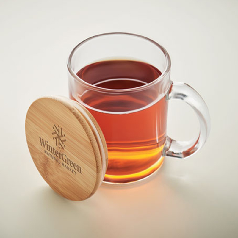 Tasse avec couvercle en bambou - image 3