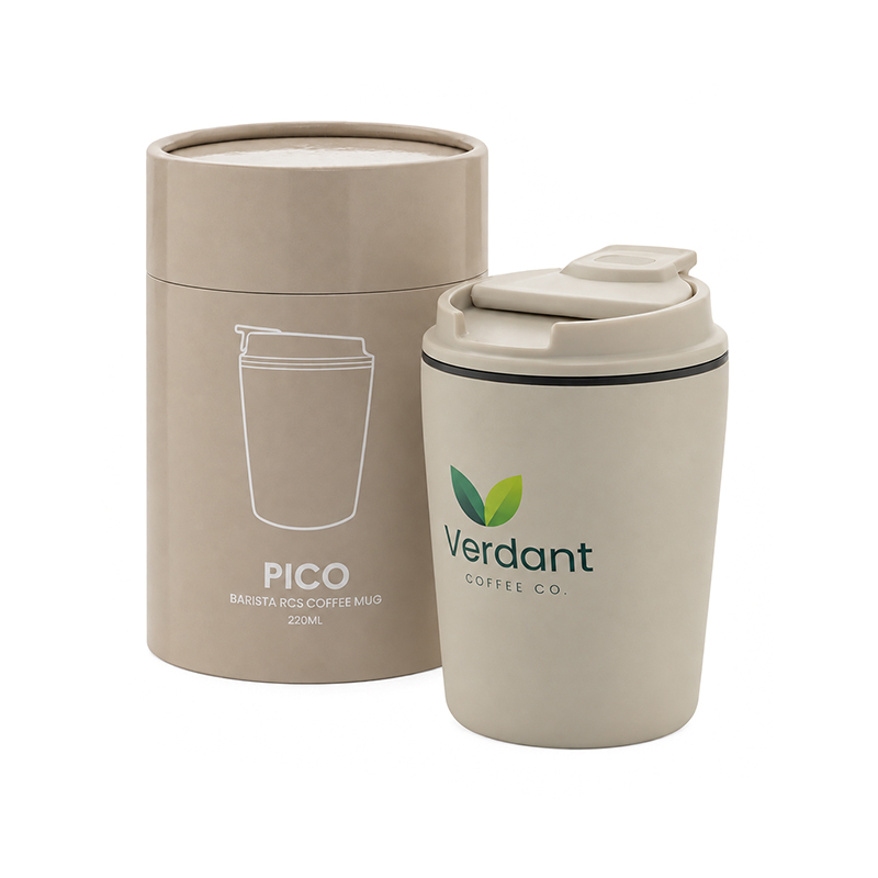 Tasse à café dans un étui cadeau