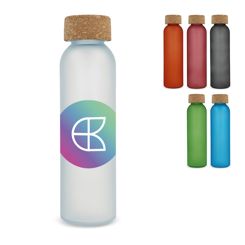 Bouteille en verre mat