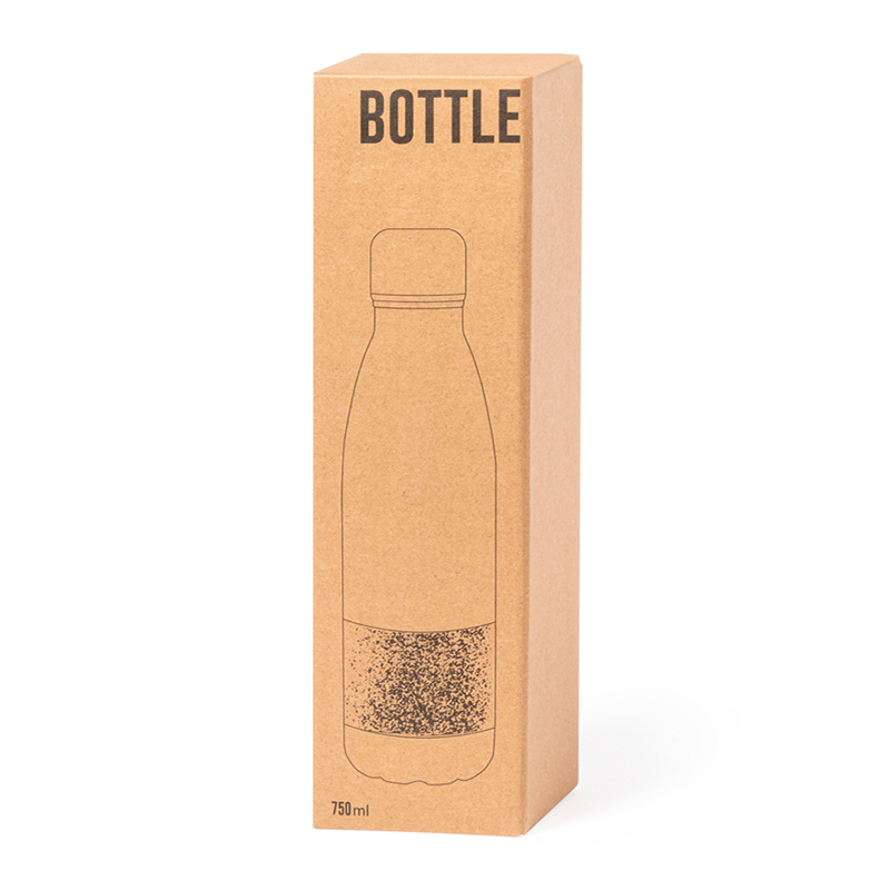 Bouteille en inox avec bouchon en liège - image 3