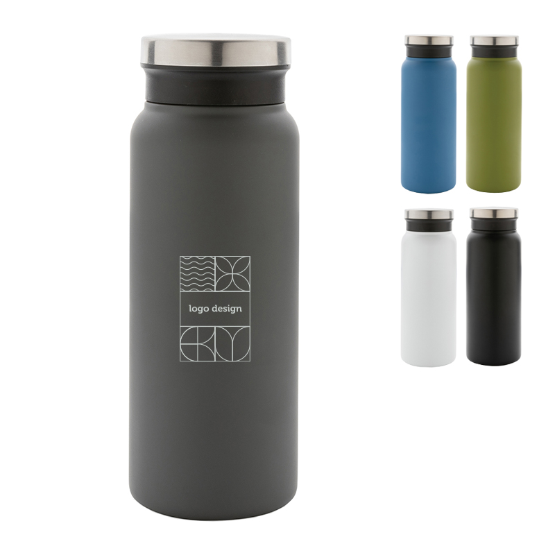 Bouteille thermos en acier inoxydable recyclé