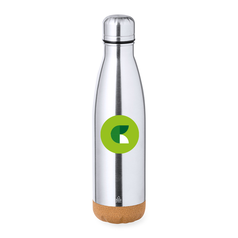 Bouteille thermos avec bouchon en liège