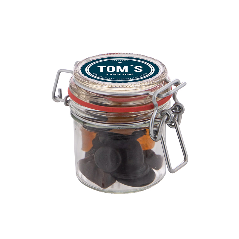 Petit bocal en verre avec bonbons - image 2