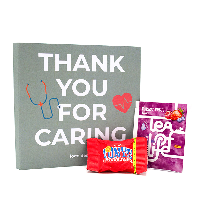 Carte avec Tiny Tony et sachet de thé | Journée des Soignants