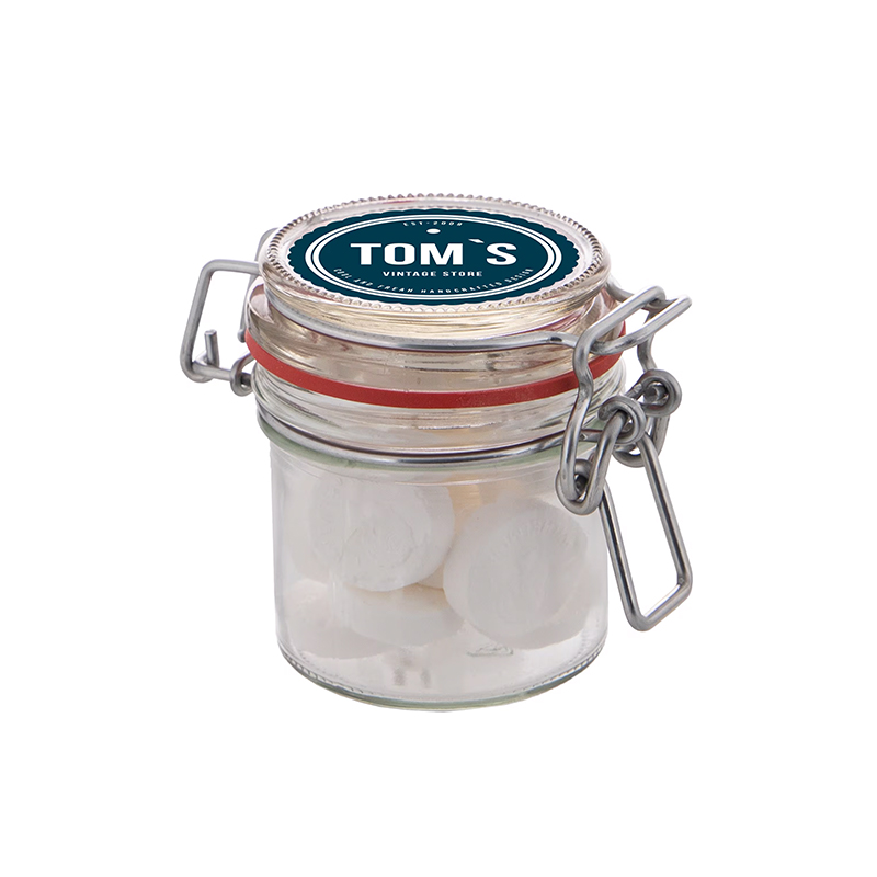 Petit bocal en verre avec bonbons - image 4