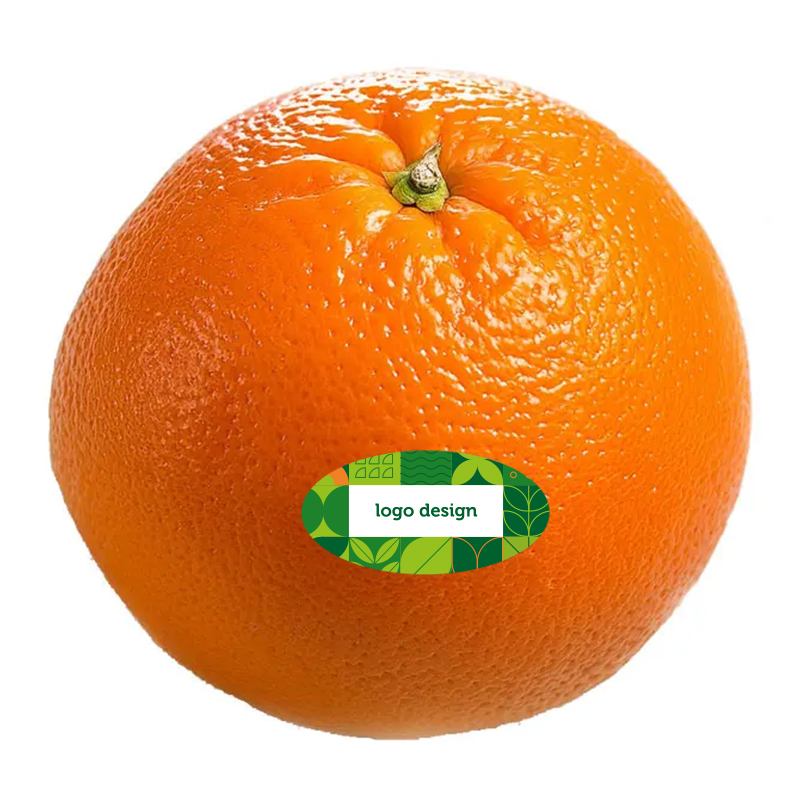Orange avec autocollant
