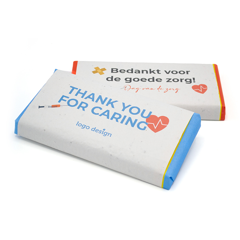 Tony’s Chocolonely (180 g) emballage en papier ensemencé | Journée du personnel soignant