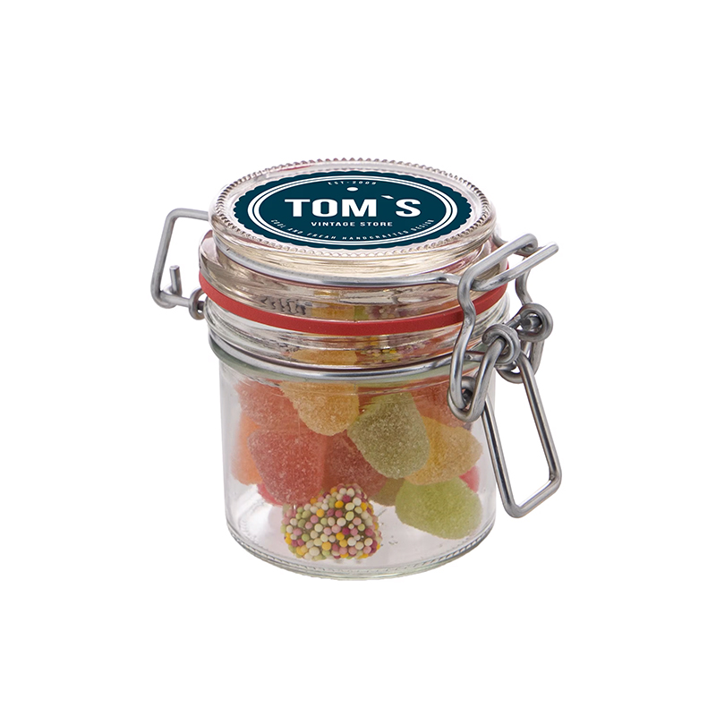 Petit bocal en verre avec bonbons - image 5