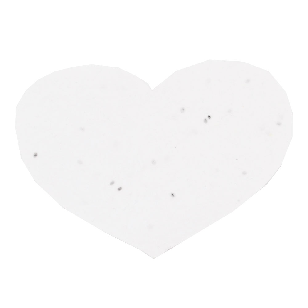 Papier ensemencé forme cœur A6 - image 3