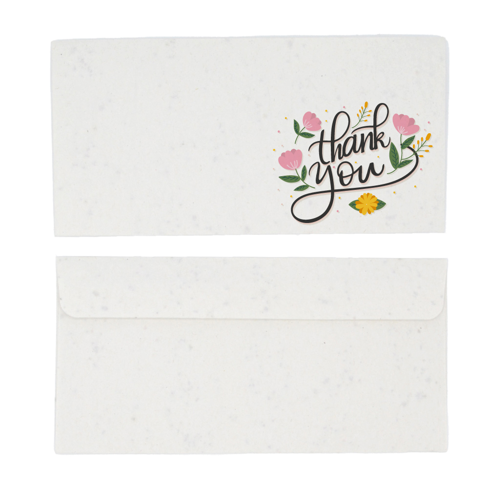 Enveloppe en papier ensemencé DL