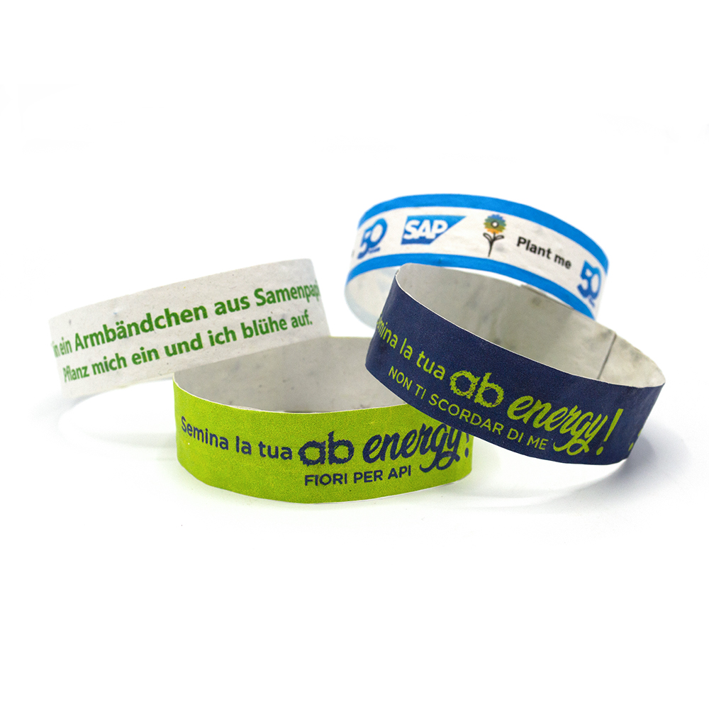 Bracelet de festival en papier ensemencé | 200 g/m²