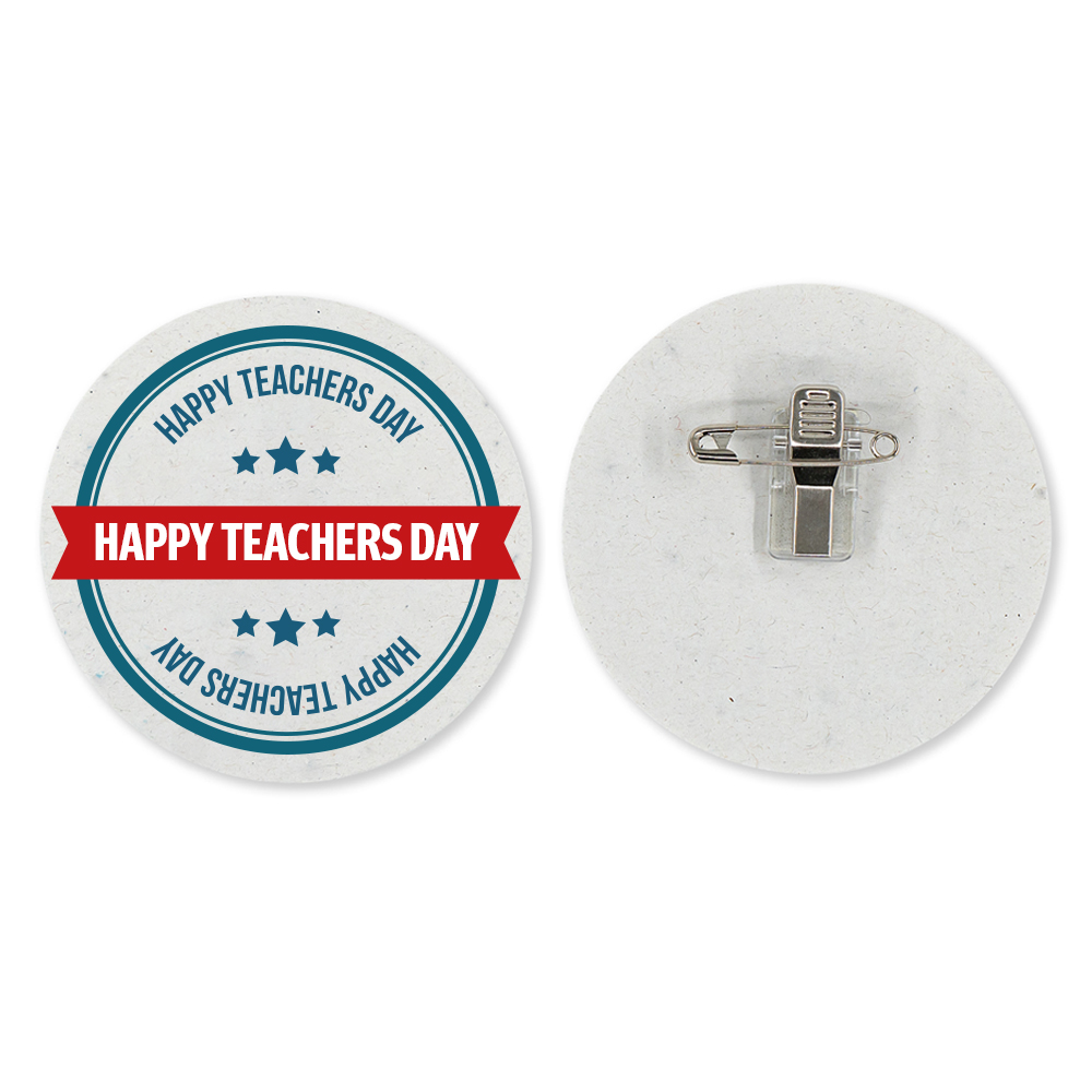 Badge en papier ensemencé