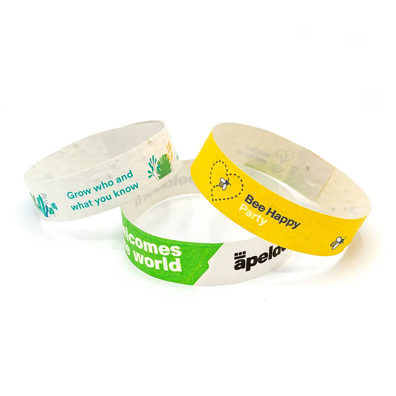 Bracelet de festival en papier ensemencé | 80 g/m²