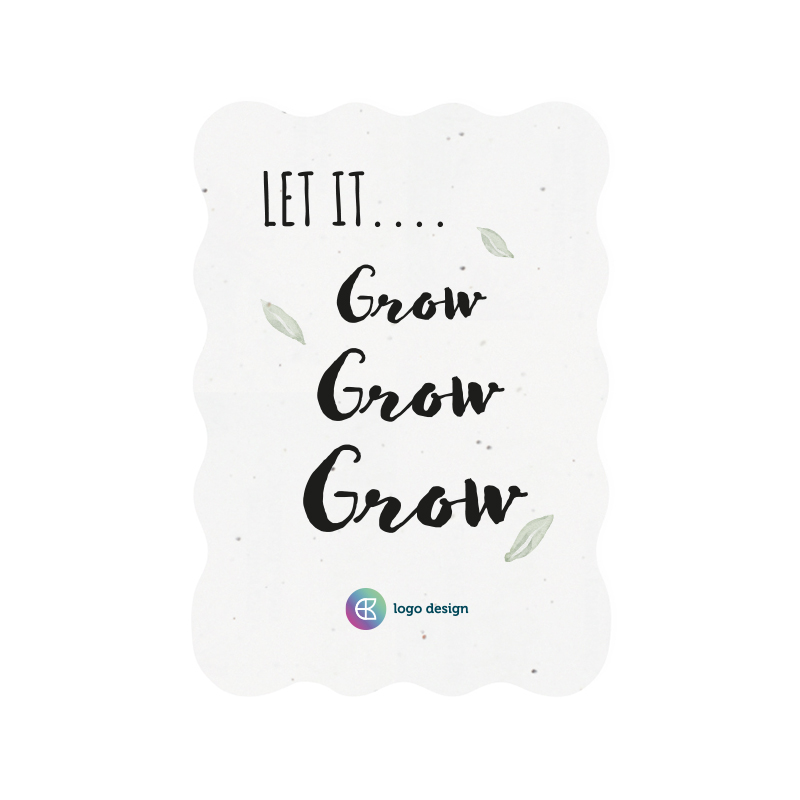 Papier ensemencé A5 bord ondulé | Noël