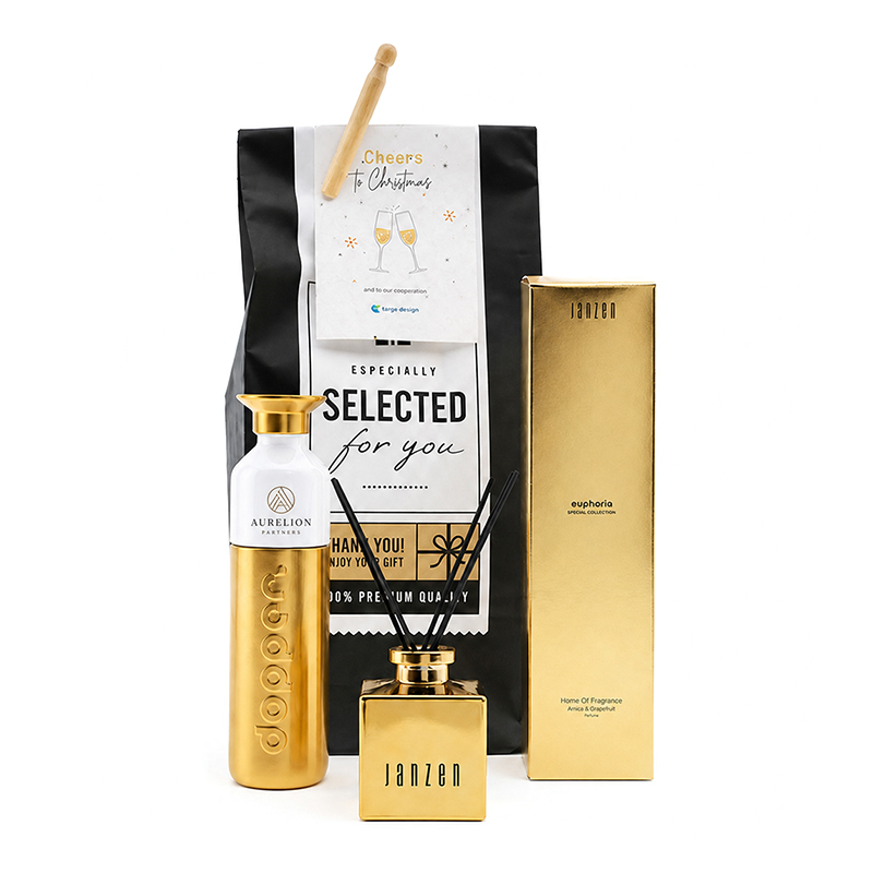 Coffret de Noël en or