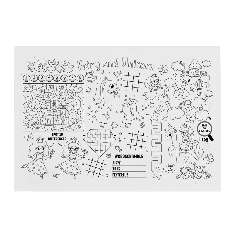 Set de table en papier ensemencé