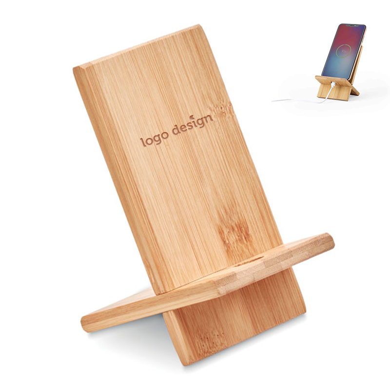 Support pour téléphone en bambou