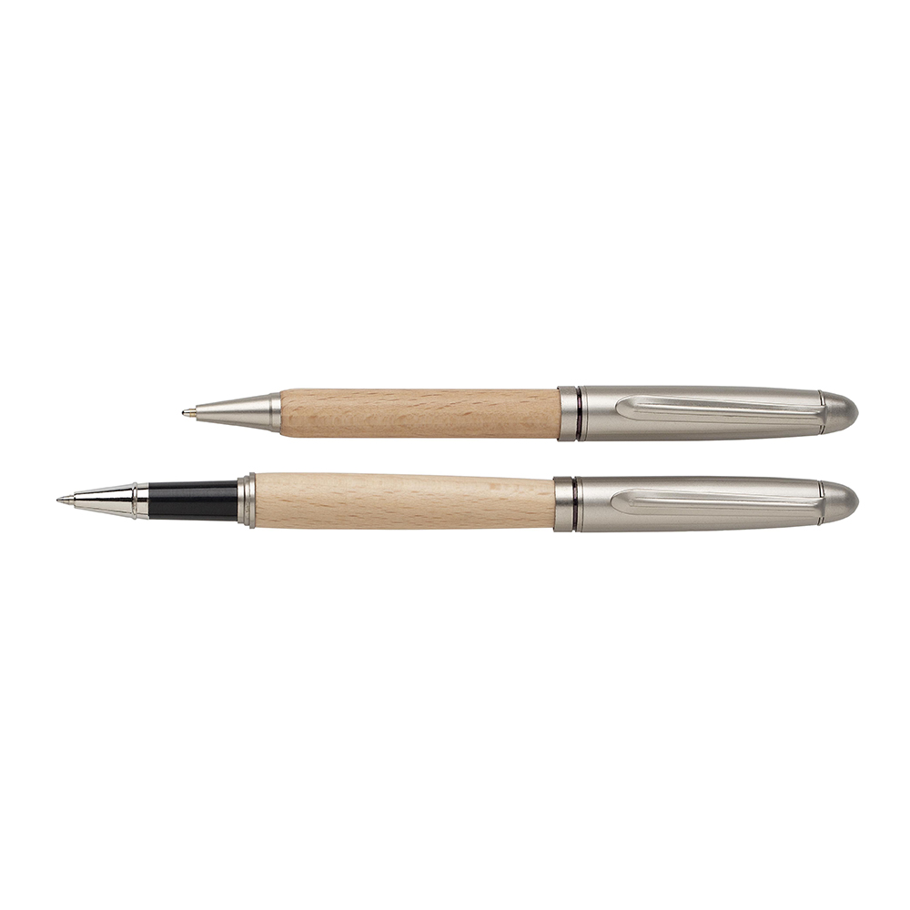Ensemble de stylos en bois de hêtre - image 2