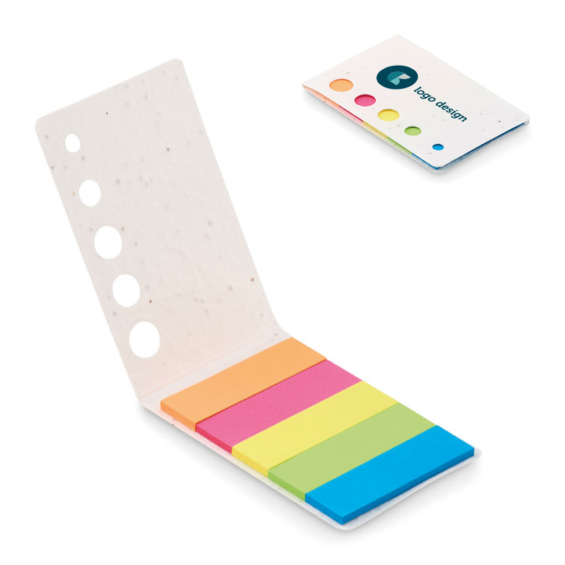 Set mémo en papier à graines