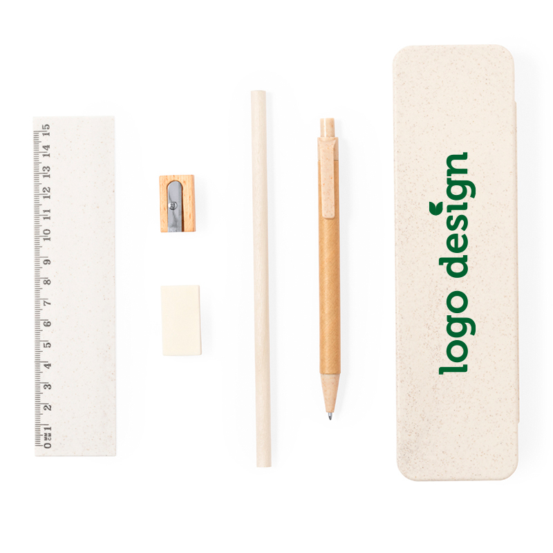 Set d'écriture paille de blé