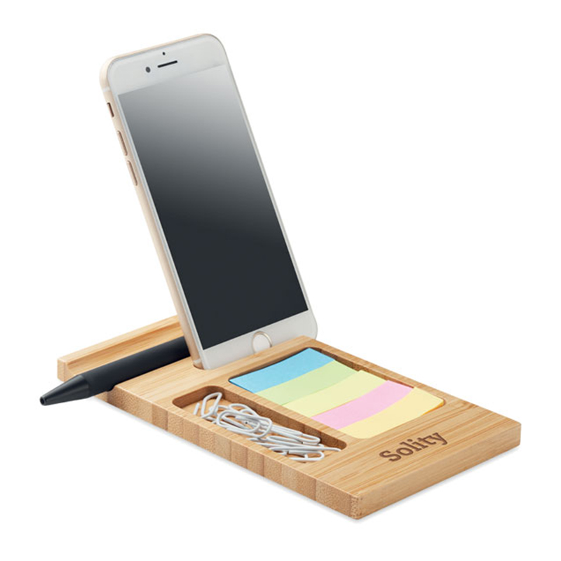 Support de téléphone en bambou