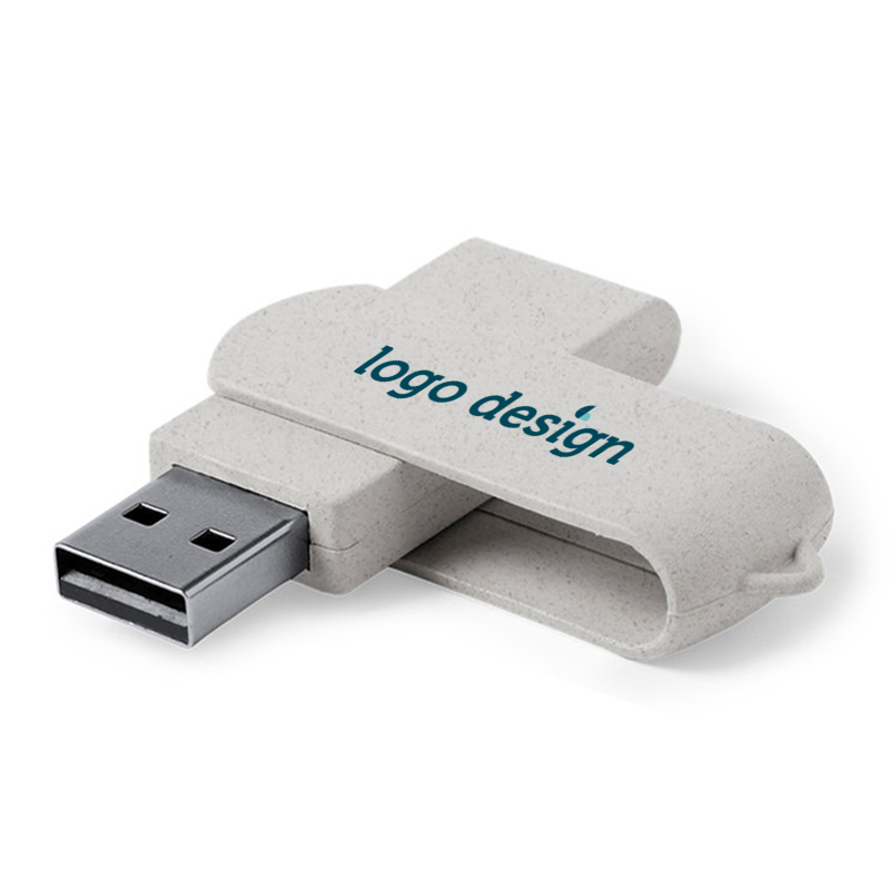 Clé USB en paille de blé