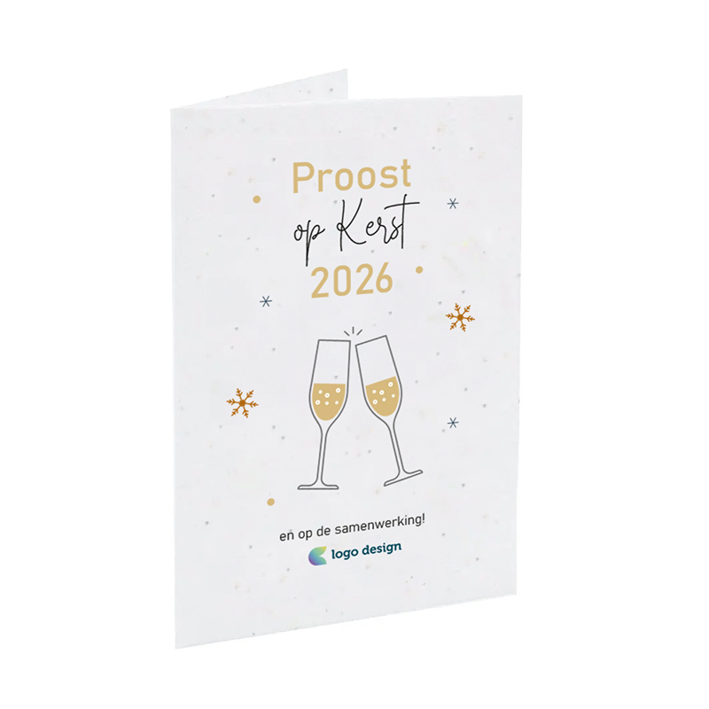 Carte de Noël en papier ensemencé