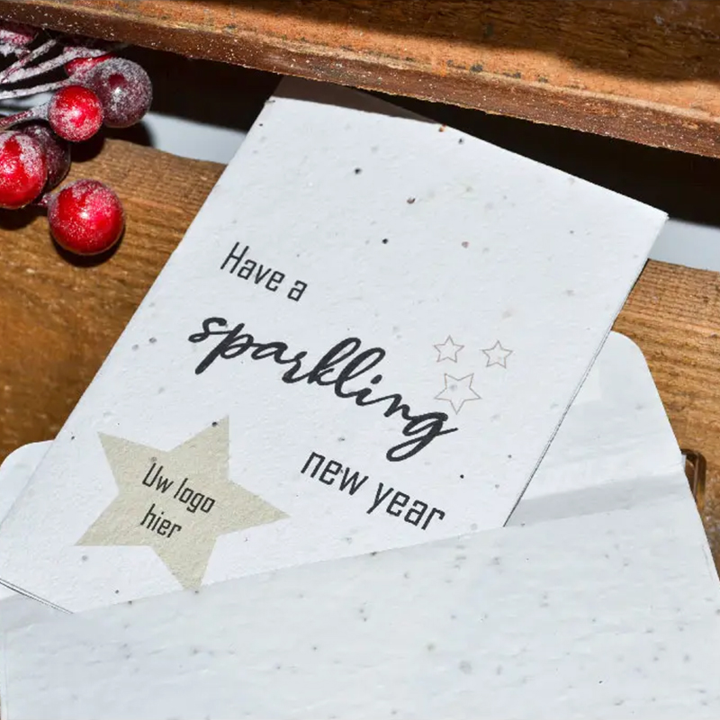 Carte de Noël en papier ensemencé A6 - image 8