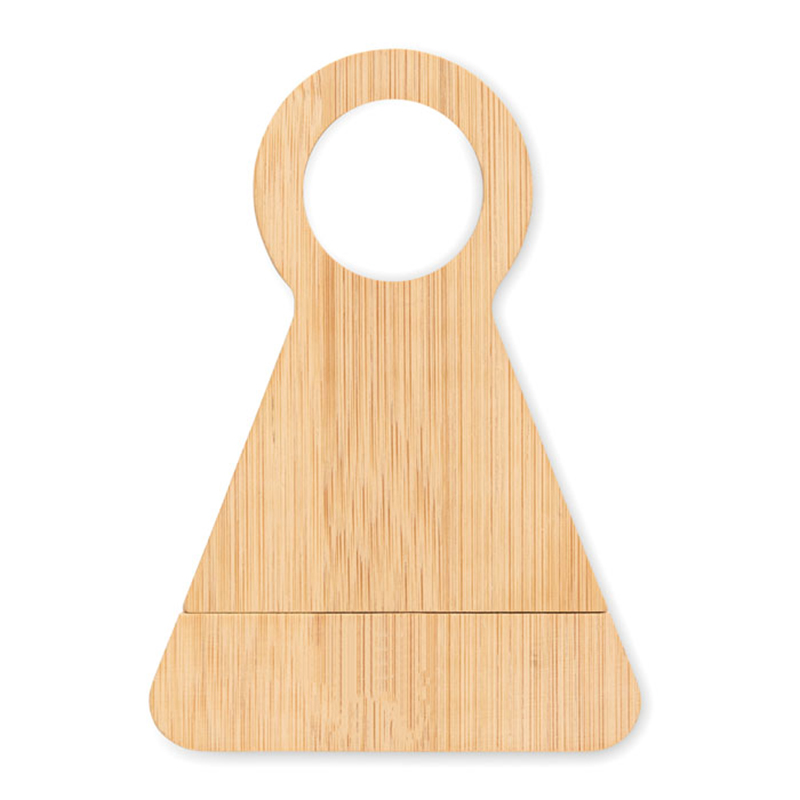 Porte-bouteille 2-en-1 en bambou - image 4
