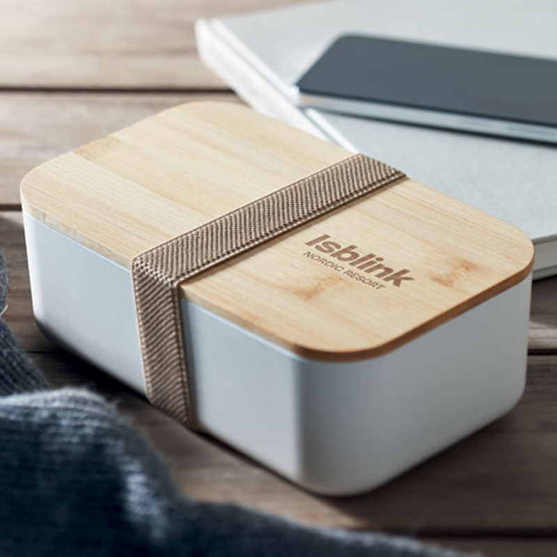 Boîte à déjeuner en maïs avec bambou - image 3