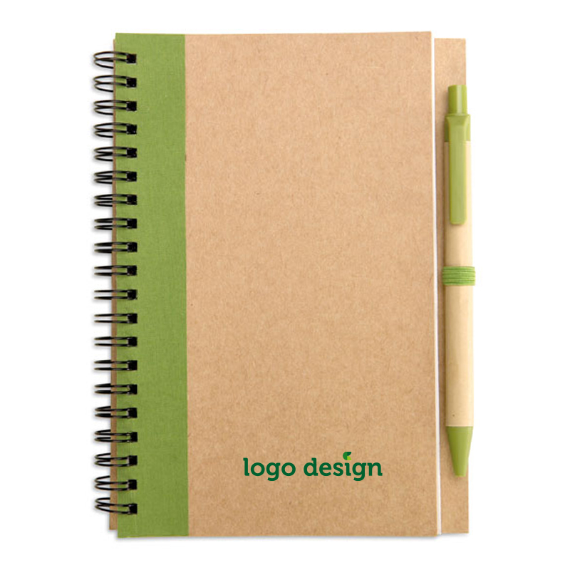 Carnet recyclé avec stylo-bille