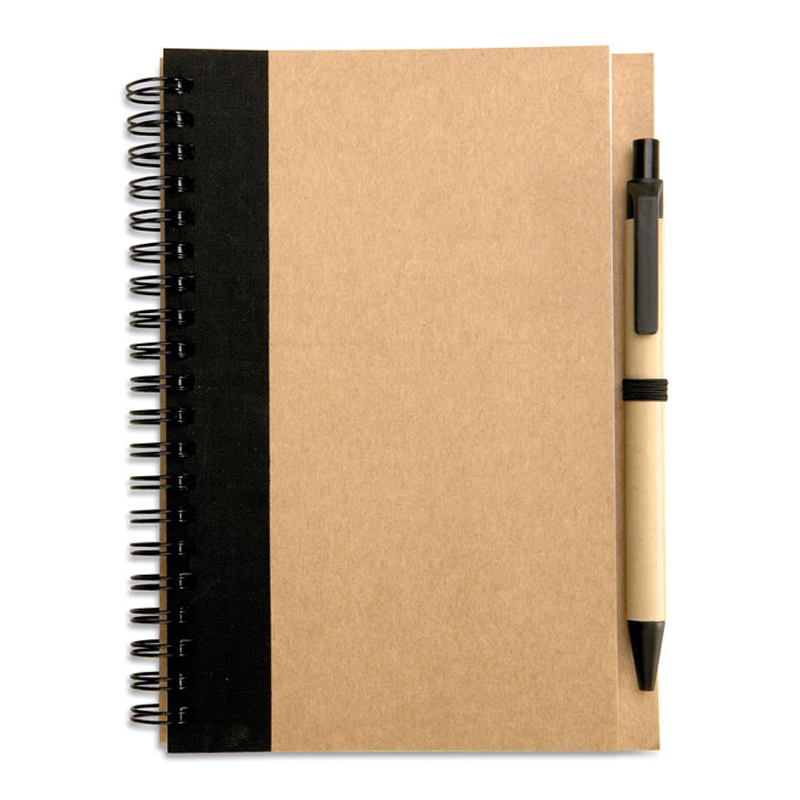Carnet recyclé avec stylo-bille - image 3
