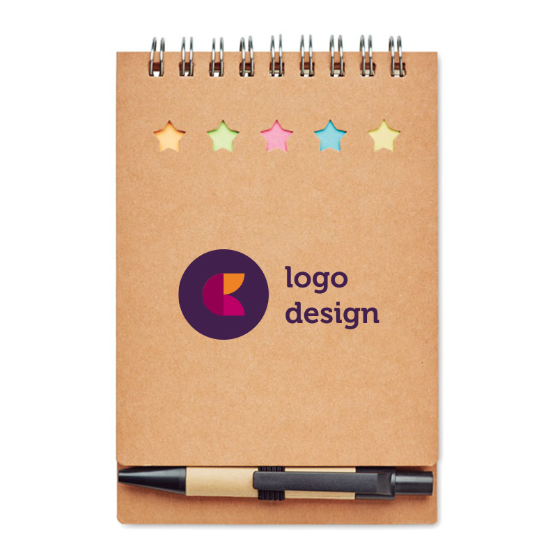 Carnet recyclé avec bloc-notes