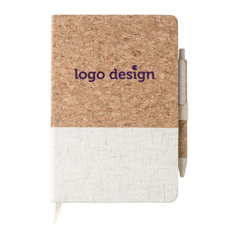 Carnet en liège avec stylo