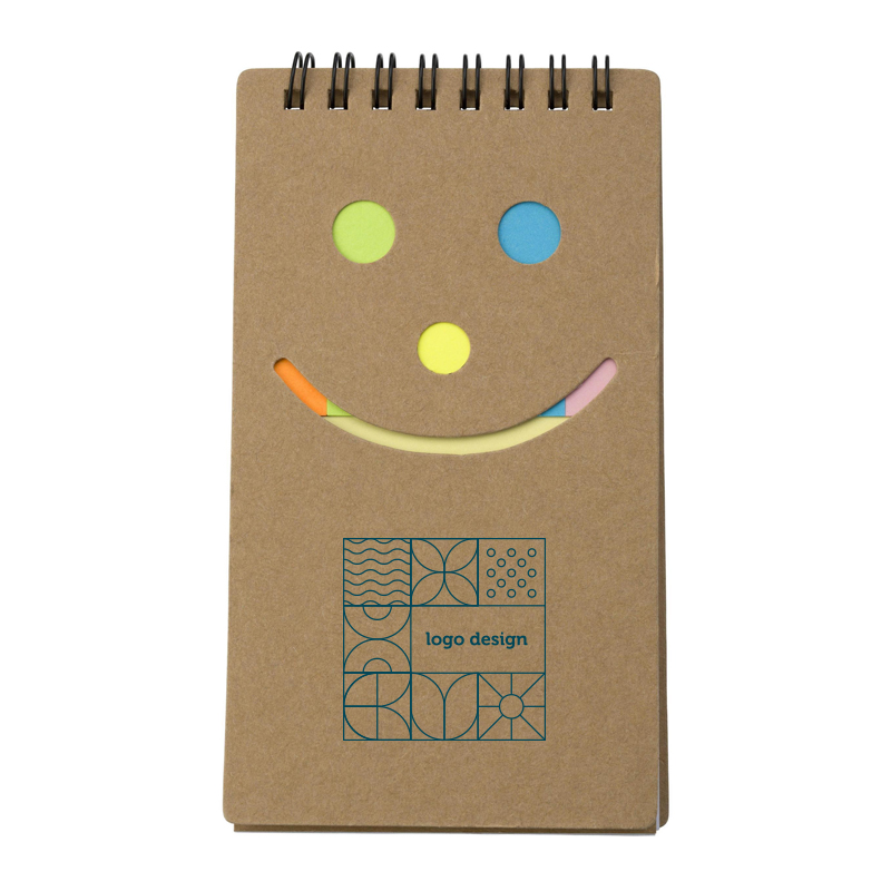 Carnet de notes avec smiley