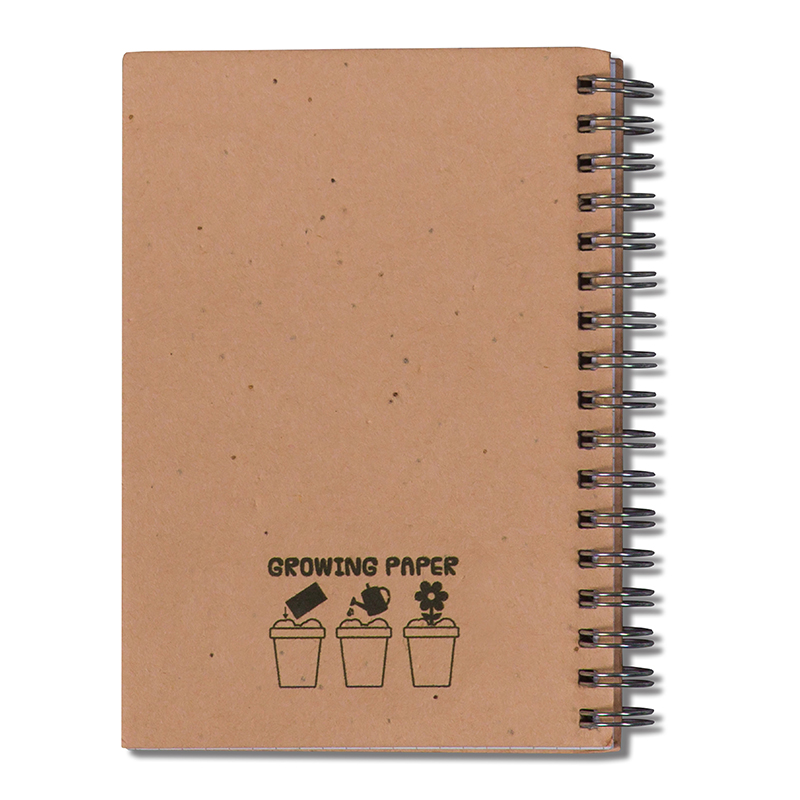 Carnet à spirale en papier à graines - image 2