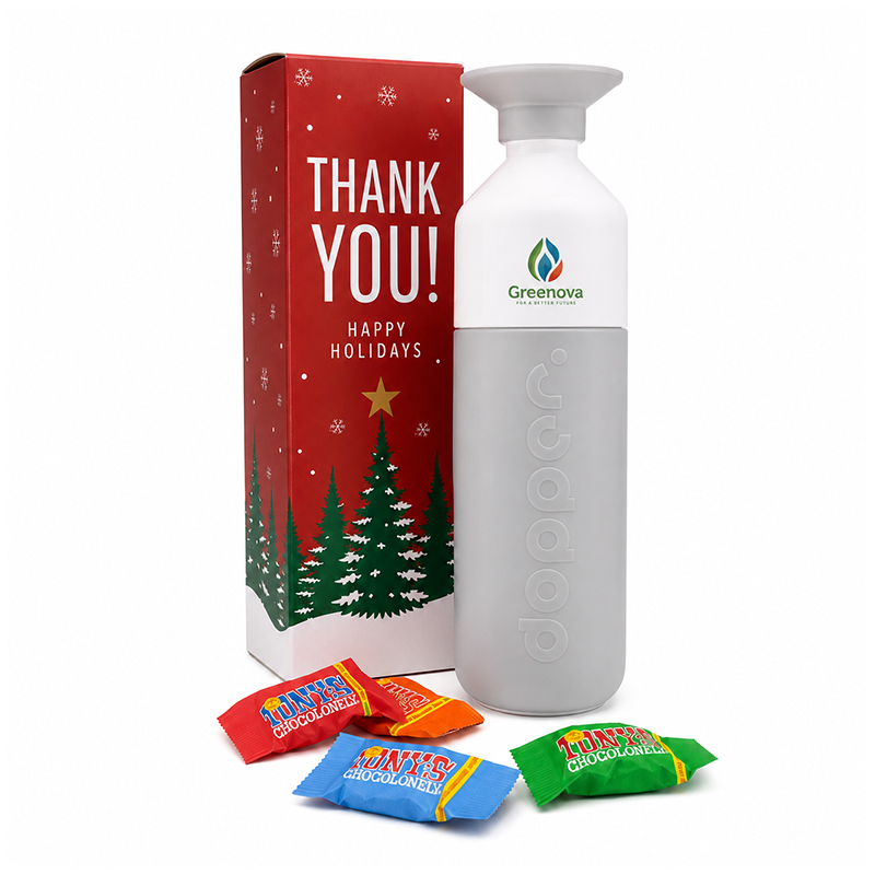 Coffret cadeau Dopper Steel 800 ml | Noël