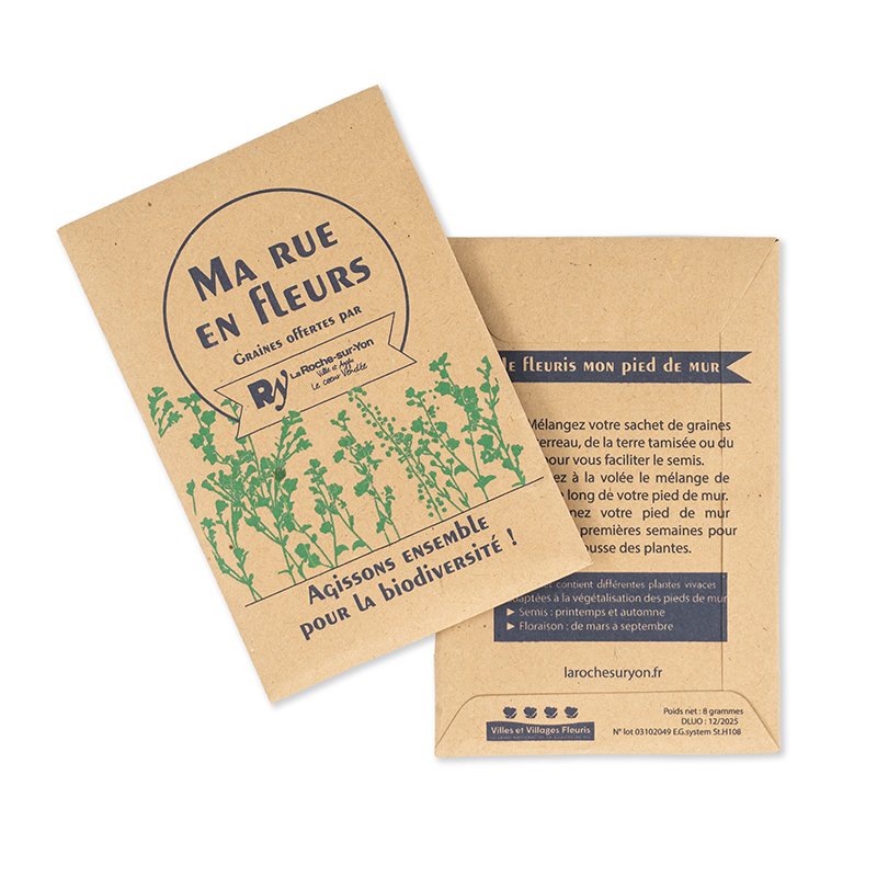 Sachet de graines 85 x 125 mm papier kraft