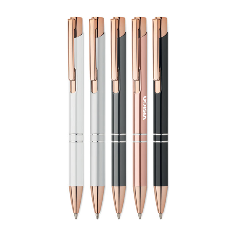 Stylo en aluminium couleur or rose