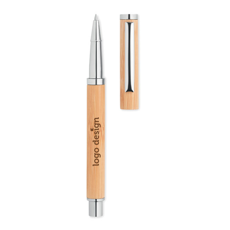Stylo gel en bambou