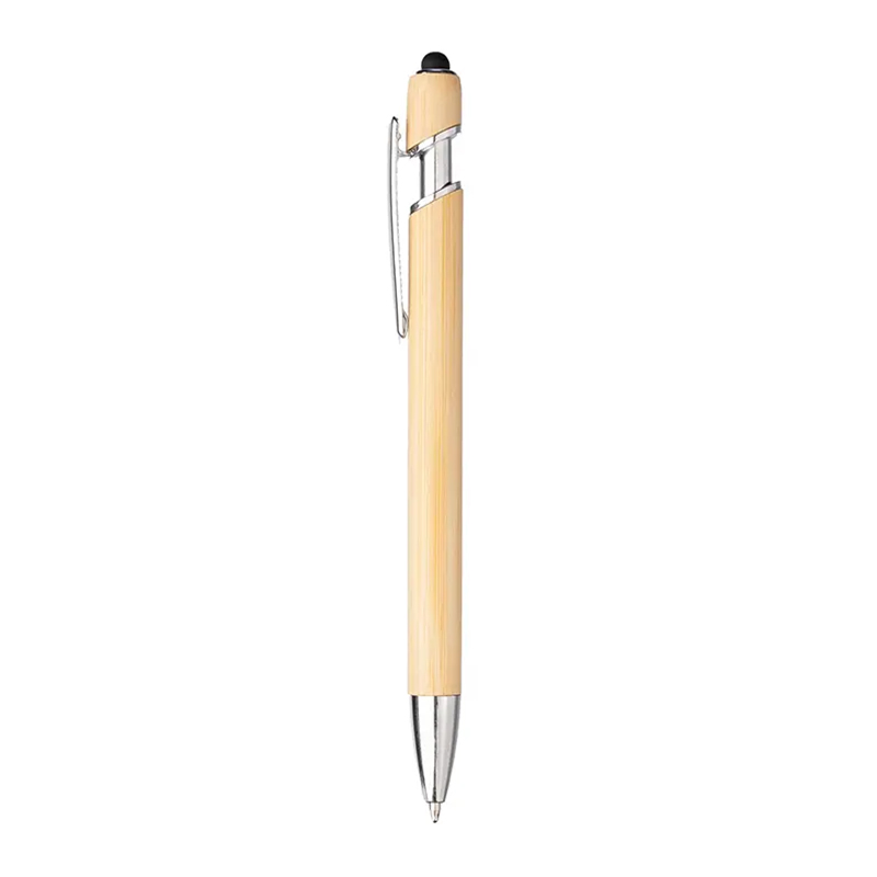 Stylo en bambou avec stylet - image 2